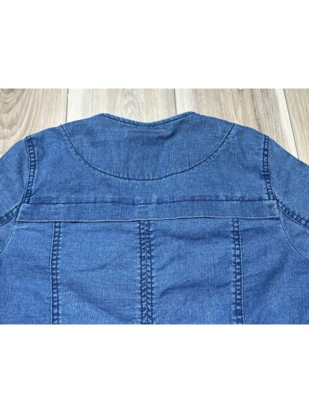 Hei Hei Anthropologie Open Front Linen Chambray Denim Jacket - Women Size XS - Picture 12 of 15